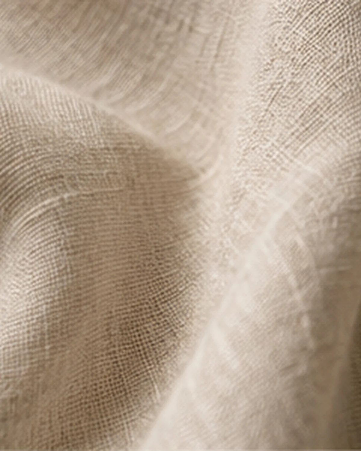 Woven linen drapery, folded &mdash; weave and hand shown close