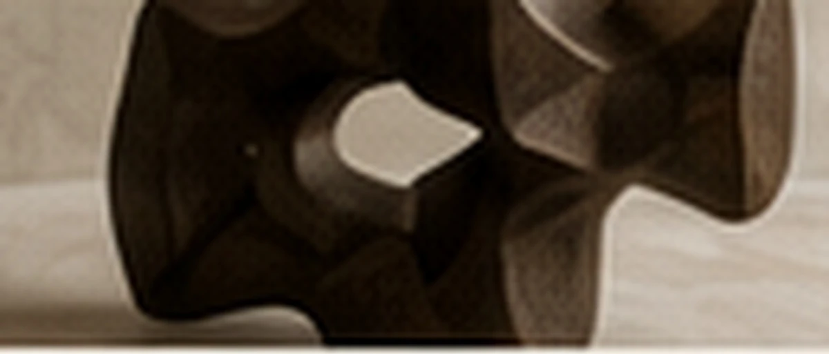 Sculptural object, photographed at macro scale